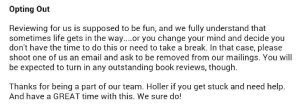 opting out