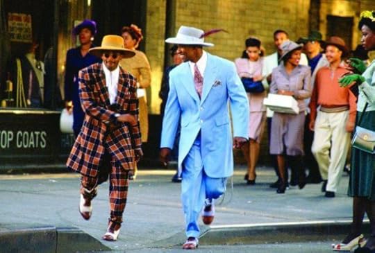Denzel Washington with Spike Lee, in the film Malcolm X