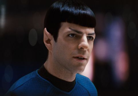 Zachary Quinto as Spock in Star Trek