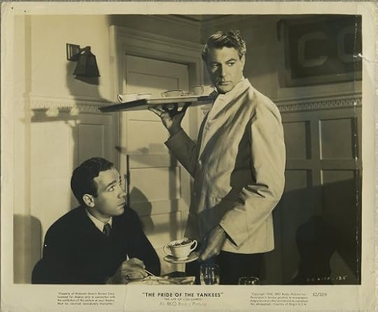 Gary Cooper and Dane Clark in The Pride of the Yankees 1942
