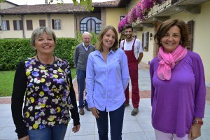 Three generations of the Oddero family of Poderi e Cantine Oddero. (Back row: Giacomo Oddero and grandson, Pietro Viglino Oddero, and the Langhe ladies of the family - left to right - Mariavittoria Boffa, Isabella Boffa Oddero, and Mariacristina Oddero)