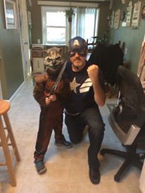 Me and DungeonMaster77.1 (photo copyright Brian Keene 2014)