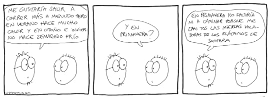 Tira cómica sobre por qué es tan difícil estar en forma.