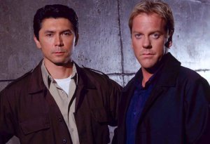 Reunited sure feels good to me! Kiefer and Lou Diamond Phillips look like Young Guns just happened.