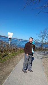 Gordon and Laura on path by Baltic