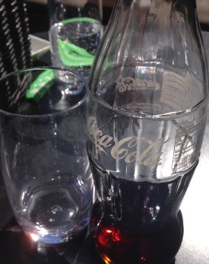 Vi satt ute i det makalösa vädret.