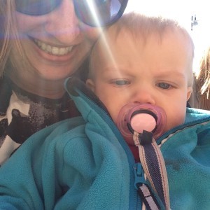 Baby Teodor var med oss - så himla energisk.