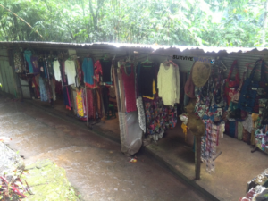 Gitgit Waterfall Review 2 - Shops on the path - Survive Travel