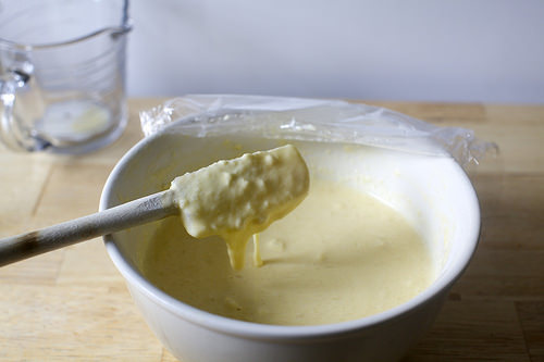 lumpy, but you'll whisk it