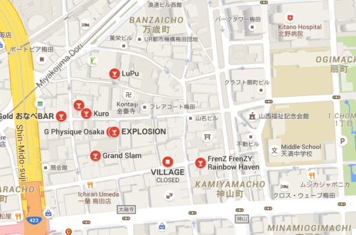 Most bars are within a few blocks of each other