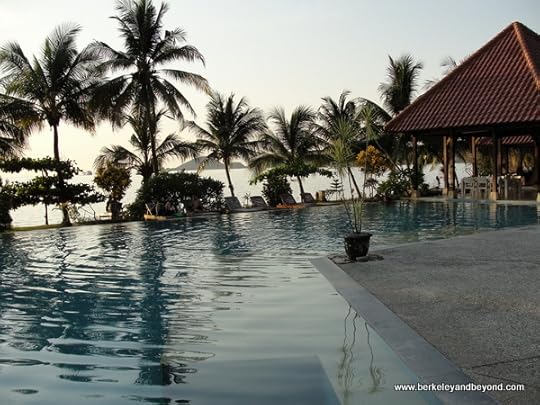 infinity pool at the Laprima Hotel on Flores Island, Indonesia