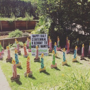 Half Centennial Signs