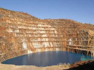 Abandoned uranium pit, Queensland, Australia