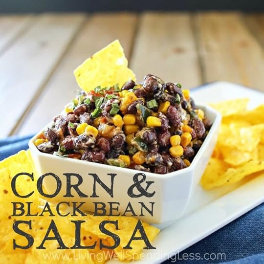 Corn and Black Bean Salsa Square