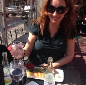 Susanne Boll och jag sågs på RAW i det gudomliga vädret.