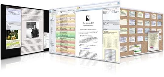 Screenshots from Scrivener