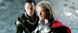 Loki and Thor: Tom Hiddleston and Chris Helmsworth
