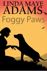 Cover for Foggy Paws showing a girl and a dog