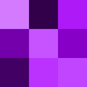 Monochromatic color distribution