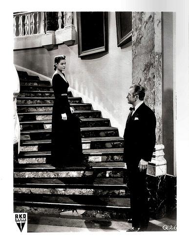 Ingrid Bergman and Claude Rains in Notorious (1946)
