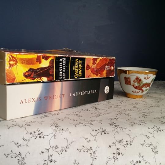 Bout of Books, Alexis Wright, Carpentaria, Ursula Le Guin, The Earthsea Quartet, tea, tea and books, Earl Grey Editing