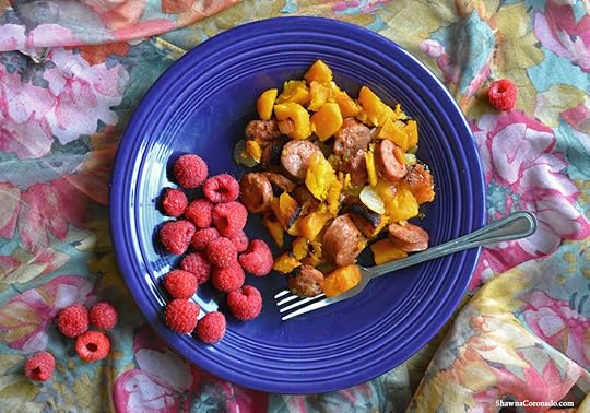 Aidells Chicken Apple Sausage Butternut Squash copyright Shawna Coronado
