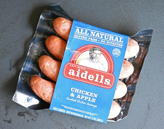 Aidells Chicken Apple Sausage Package copyright Shawna Coronado