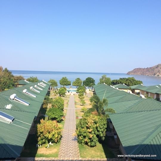 view from lobby of Sylvia Resort Komodo on Flores Island in Indonesia