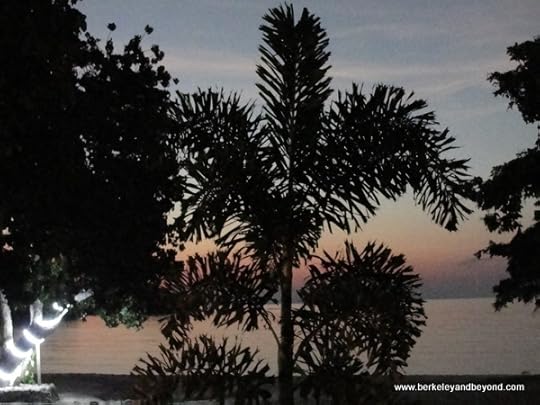 dusk at Sylvia Resort Komodo on Flores Island in Indonesia