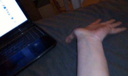 December 23,...
    
  
    
    
    
        Published on May 06, 2016 10:01
    
For some reason this freaks some people out. My wrist was...
![