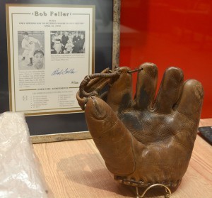 Bob Feller Museum Opening Day no-no display.
