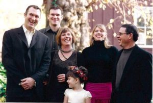 Matt, Jon, Rebecca, Becky, Dennis, Lesley in front