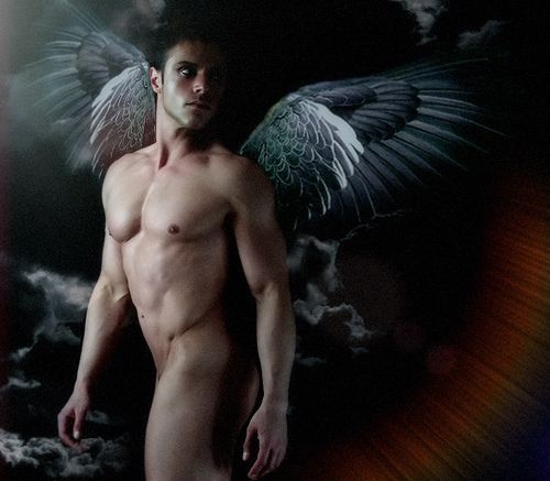 winged man: 