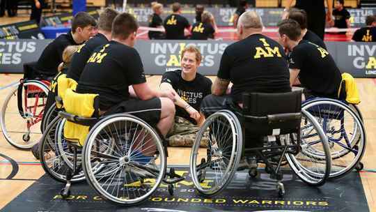 Prince harry meets the team