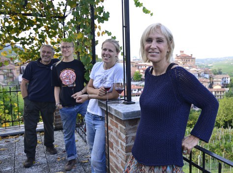 Annalisa Rinaldi with daughters Carlotta and Marta and husband Giuseppe. Photo Credit - Elisabetta Vacchetto