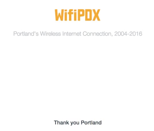 WifiPDX: Portland's wireless internet connection, 2004-2016