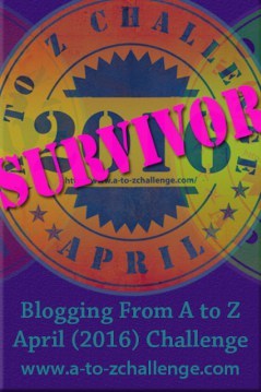 The AtoZChallenge Survivor badge