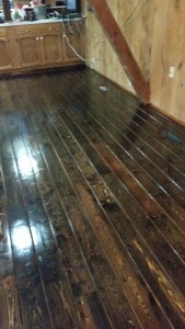 Two coats of gloss.