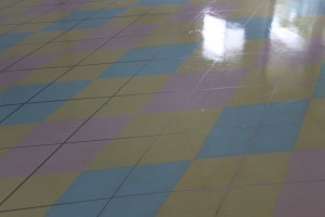 Three coats of gloss, so 15 coats total. :)