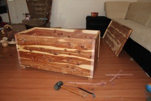 Step one, dismantle a chest
