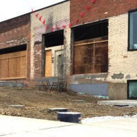 Sidewalk in the parking lot around the new main entrance. Photo by Will Holman (1)
