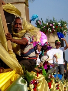 A float in the parade - Carnival festival in Goa