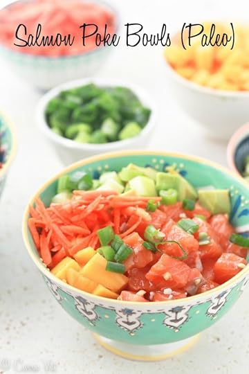 Salmon Poke Bowl Recipe via DeliciouslyOrganic.net #paleo #recipe