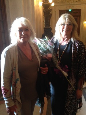 Två fina gäster Eva Ahlkvist med väninna