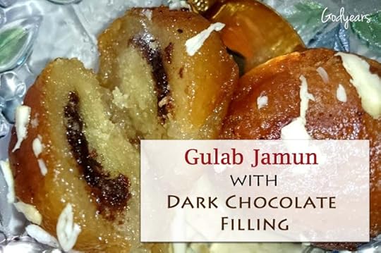 Gulab Jamun with Dark Chocolate Filling