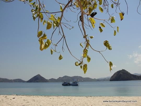 view from Angel Beach near Komodo Island in Indonesia