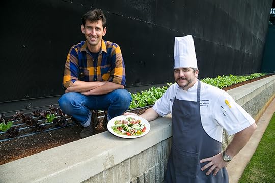 Colin McCrate, Founder of Seattle Urban Farm Co. and Safeco Field Executive Chef Michael Johnson