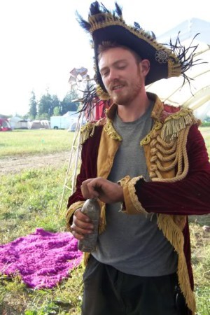 The ceremony, during set-up, involves this jacket.
