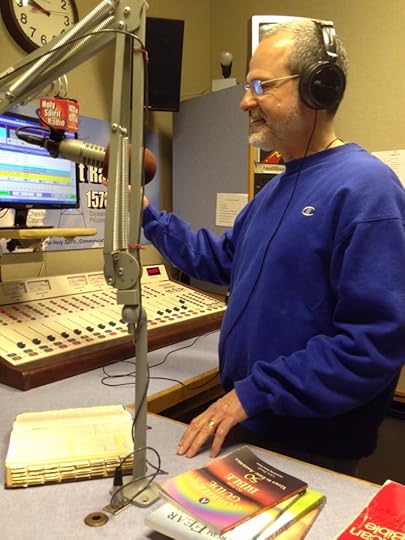 Catholic speaker Gary Zimak in the studio of Holy Spirit Radio