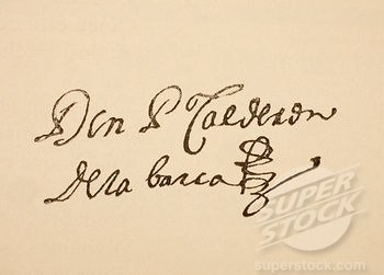 Firma de Pedro Calderón de la Barca